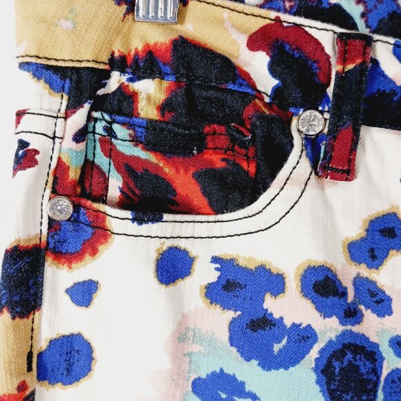 Virgin Only, Multi Colored Artsy Skinny Jeans, Size 29, Festival, Boho, Hippie - Picture 7 of 16